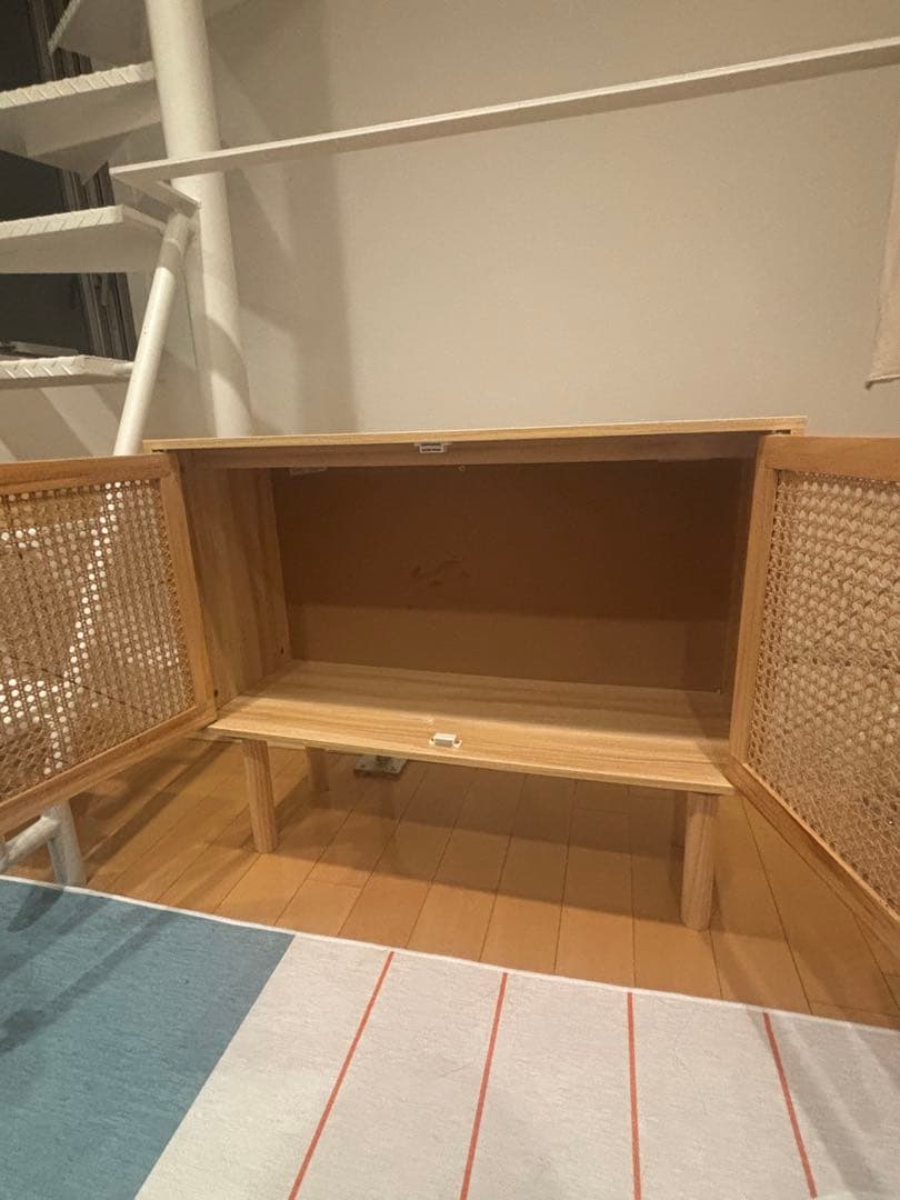 ナチュラル ラタン サイドボード 韓国風 インテリア