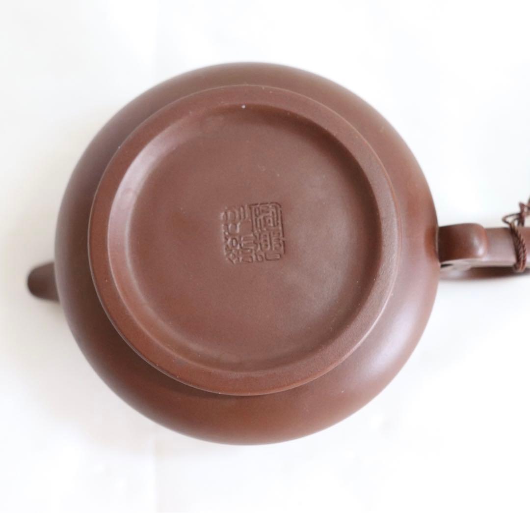 中国　宜興紫砂急須　悠然自得　中国錦徳0105