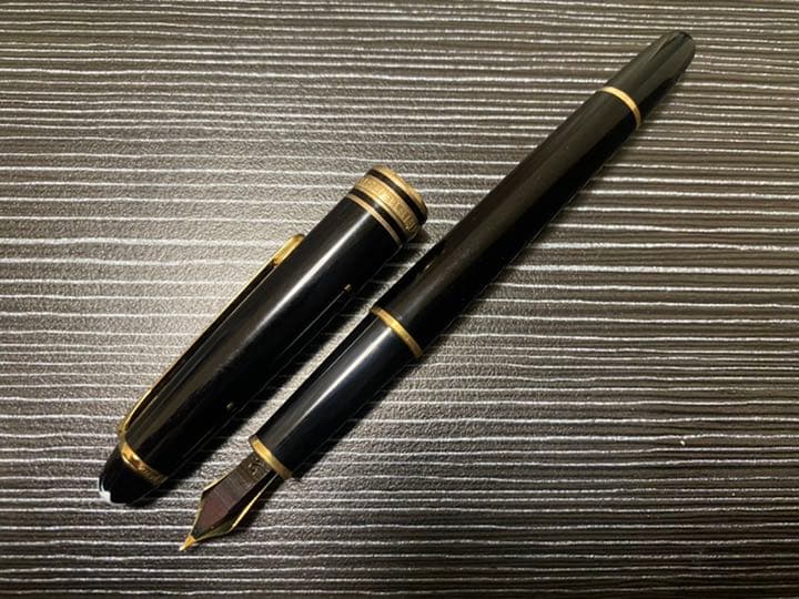 モンブラン 万年筆 極美品 144 F 細字 ブラック 全金 モンブラン マイ