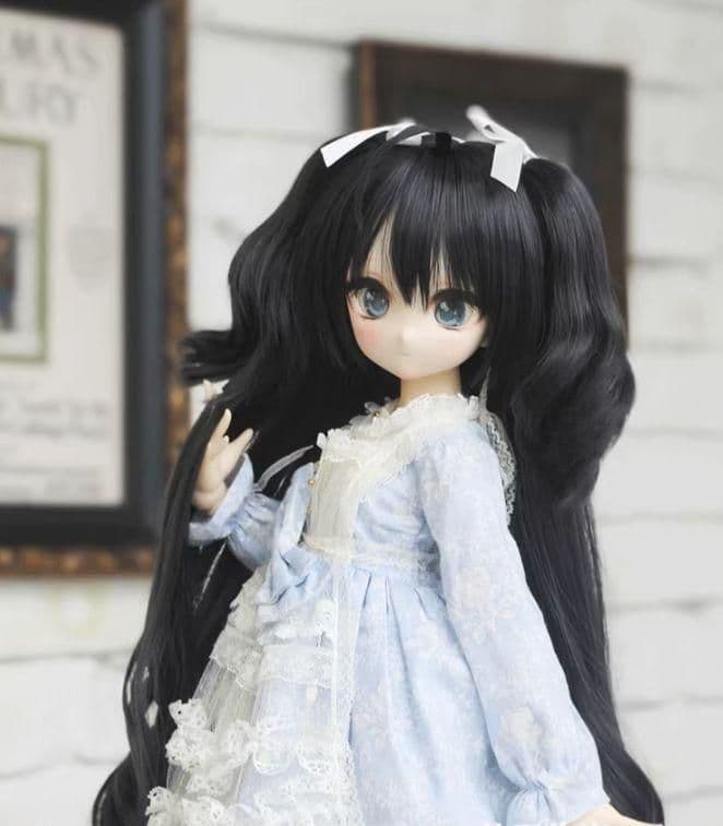 AS134 BJD 1/3 人形 ドール用ウィッグ カツラ 耐熱 ハンドメイド
