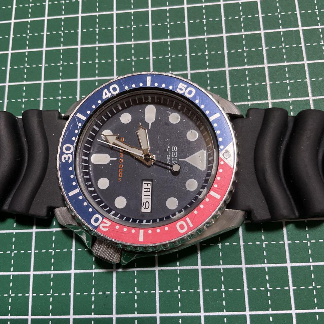 SEIKO 腕時計 SKX009 ダイバー200m 自動巻き