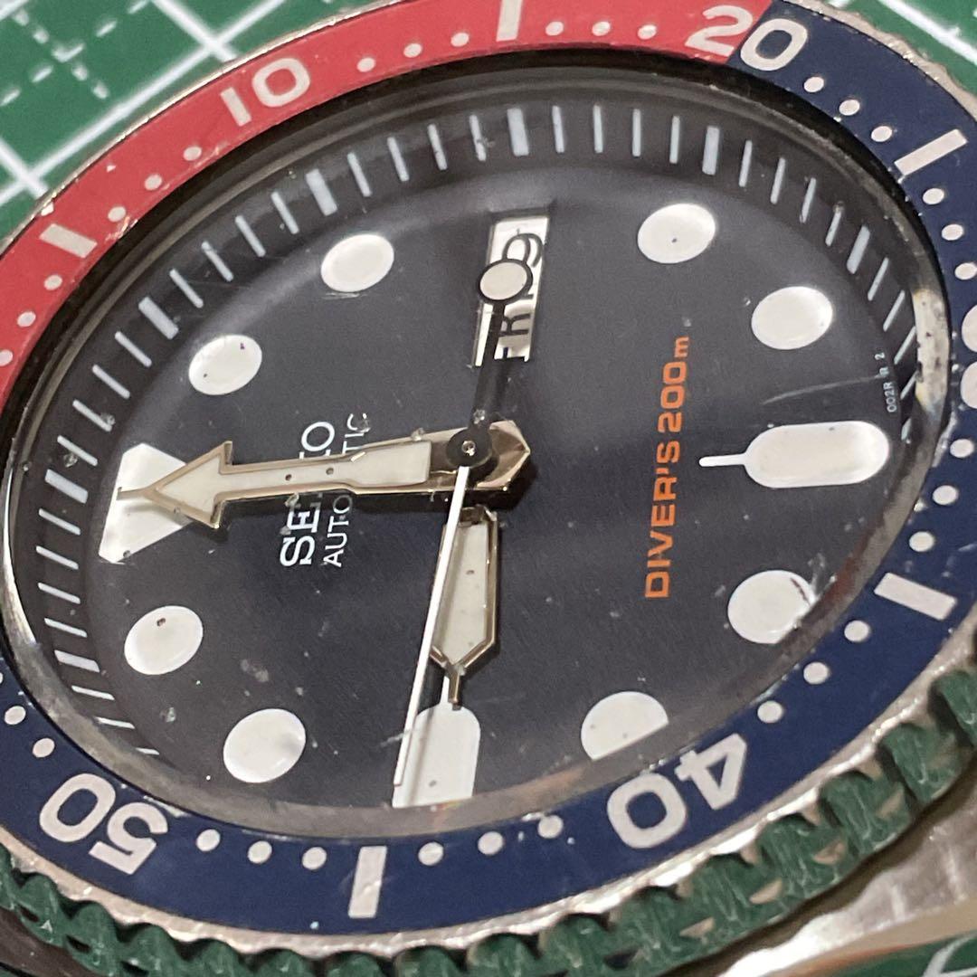 SEIKO 腕時計 SKX009 ダイバー200m 自動巻き