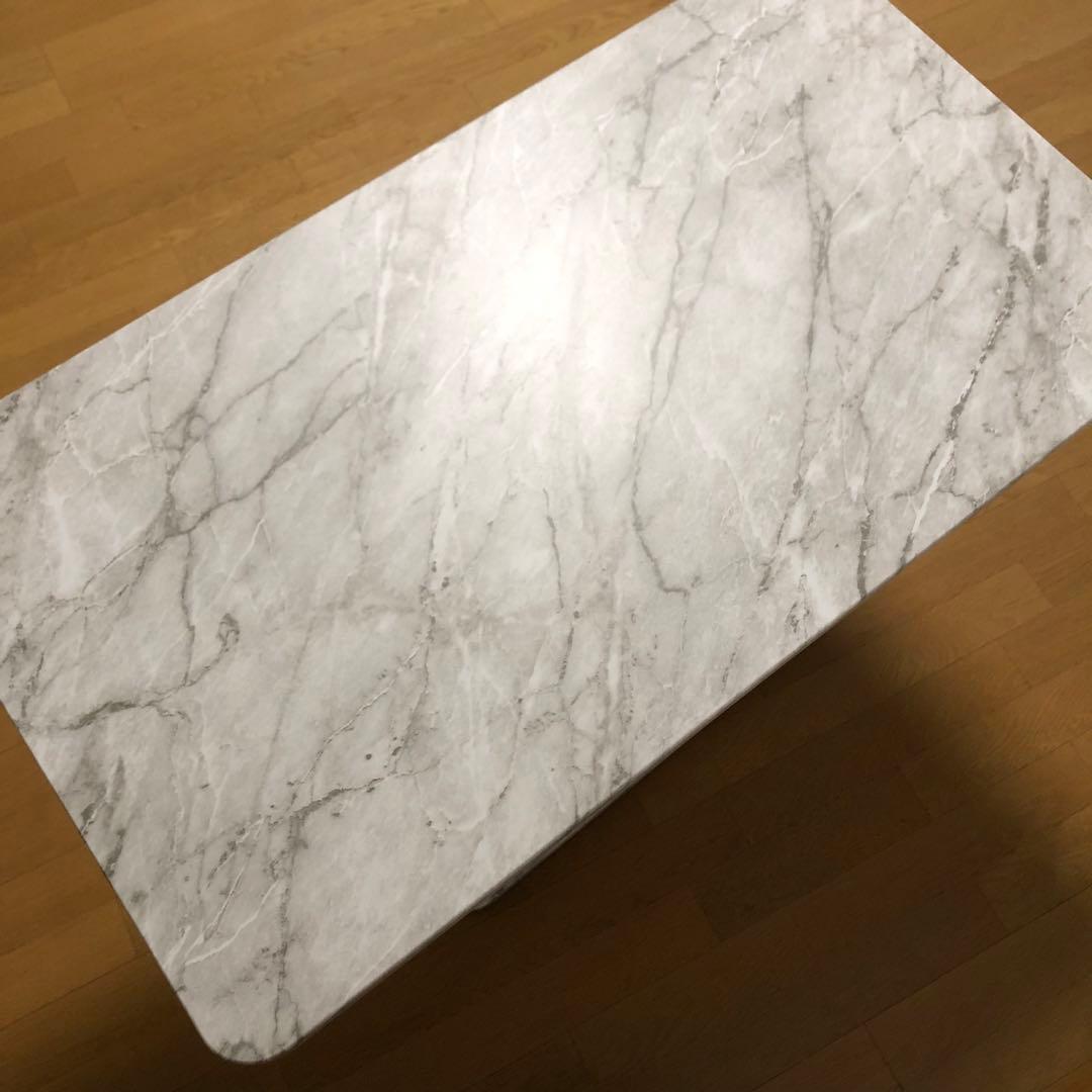 大理石風　昇降テーブル【3/18まで限定出品】