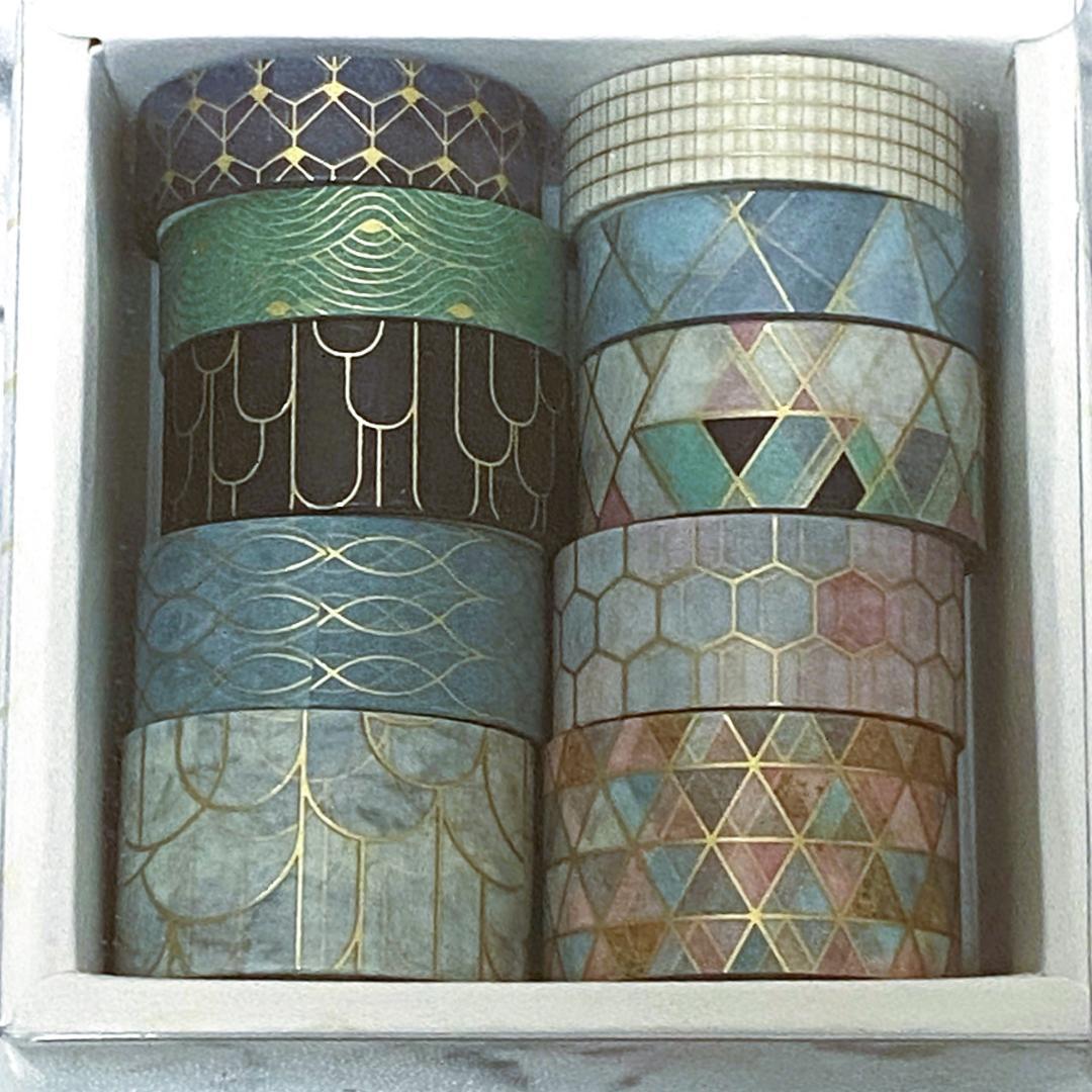 mr-box】海外マステ 箔あり・花柄など90巻【まとめ売り】