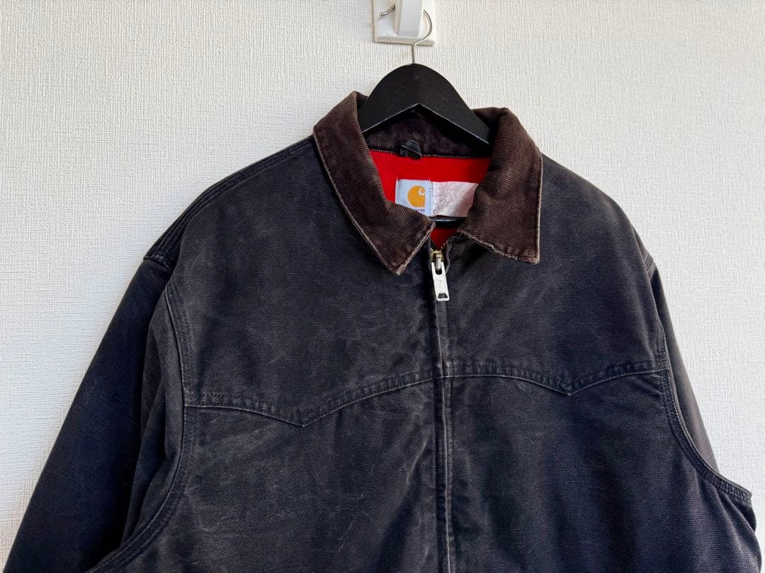超超スペシャル 80s カーハート サンタフェジャケット ブラック XL 黒