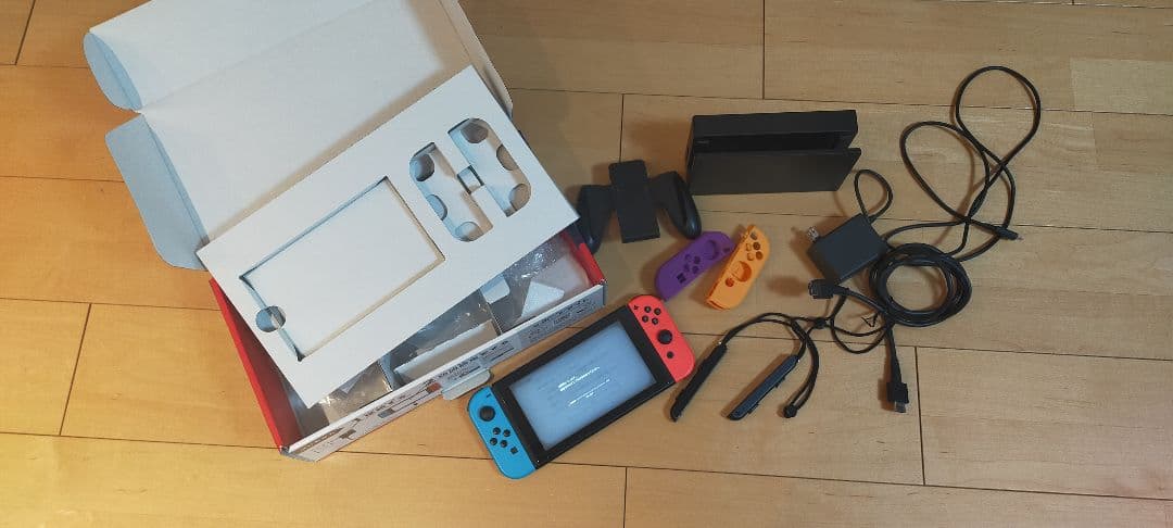 【箱付】Nintendo Switch 青/赤 本体 + 付属品