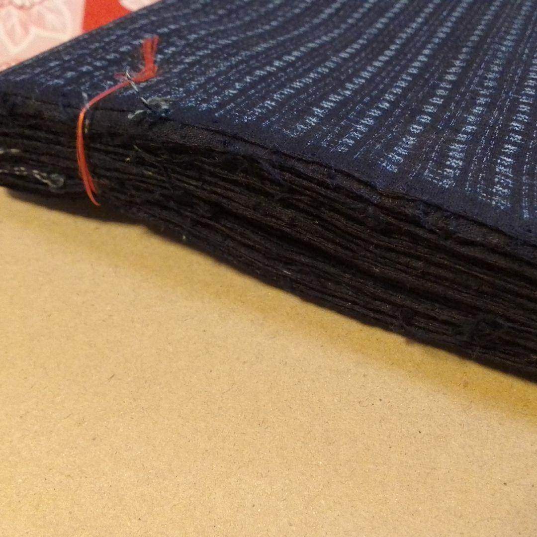 久留米絣反物 書生絣 正藍 木綿 藍染