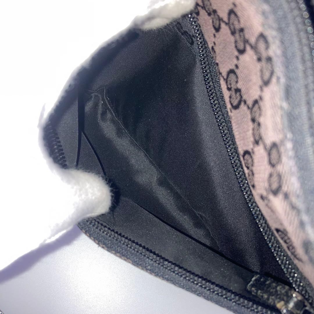 GUCCI グッチ　ワンショルダーバッグ　GGキャンバス　ハンドバッグ　黒