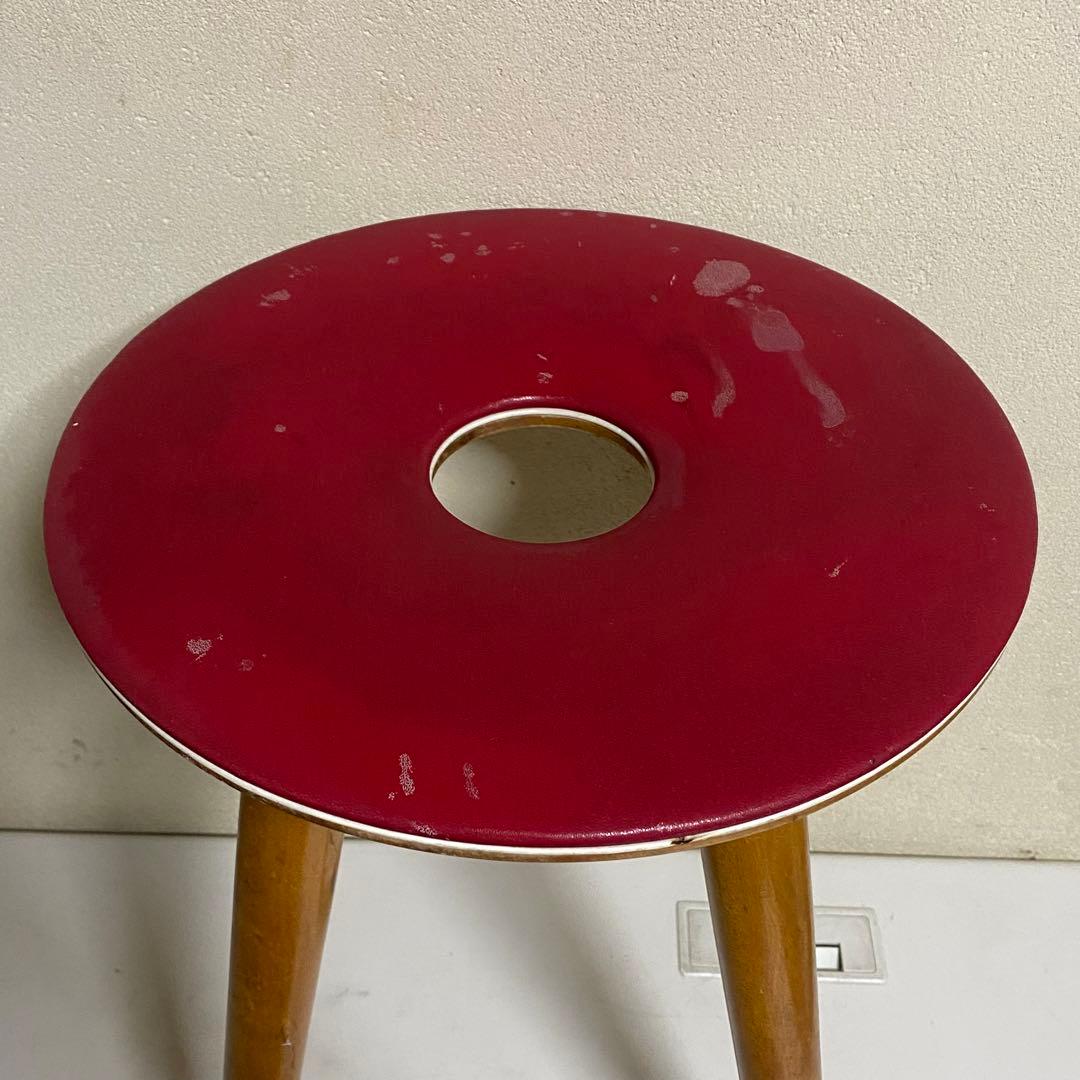 長期自宅保管 天童木工 リングスツール 座面直径32cm 高さ45cm 現状渡し