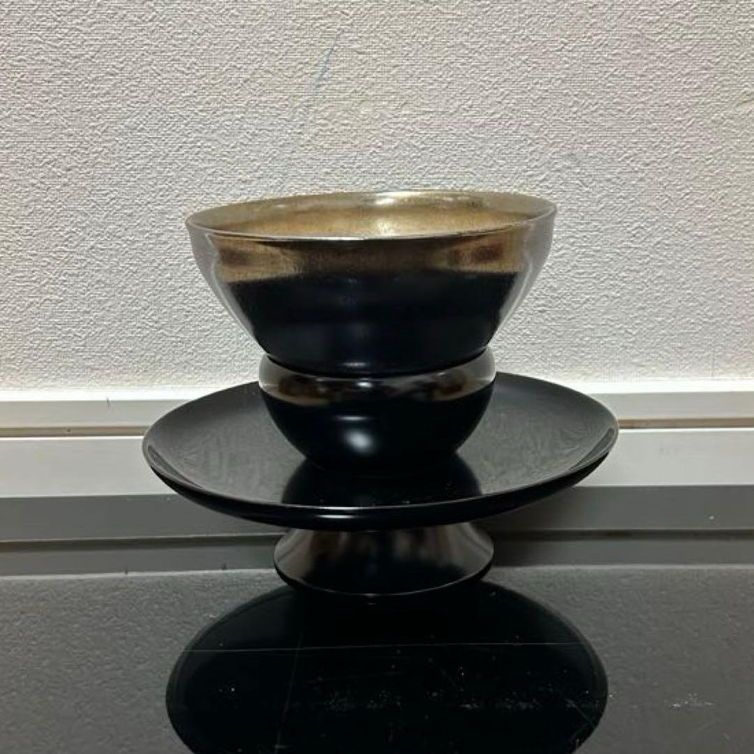 銀彩天目茶碗と天目台 茶道具懐石茶箱鵬雲斎坐忘斎