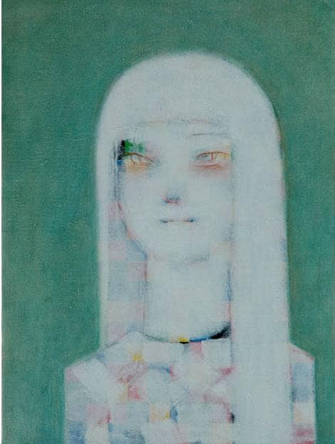 油絵 菅家令子 絵 絵画 インテリア 額付(黒) F4-071212 人物 女性 油絵