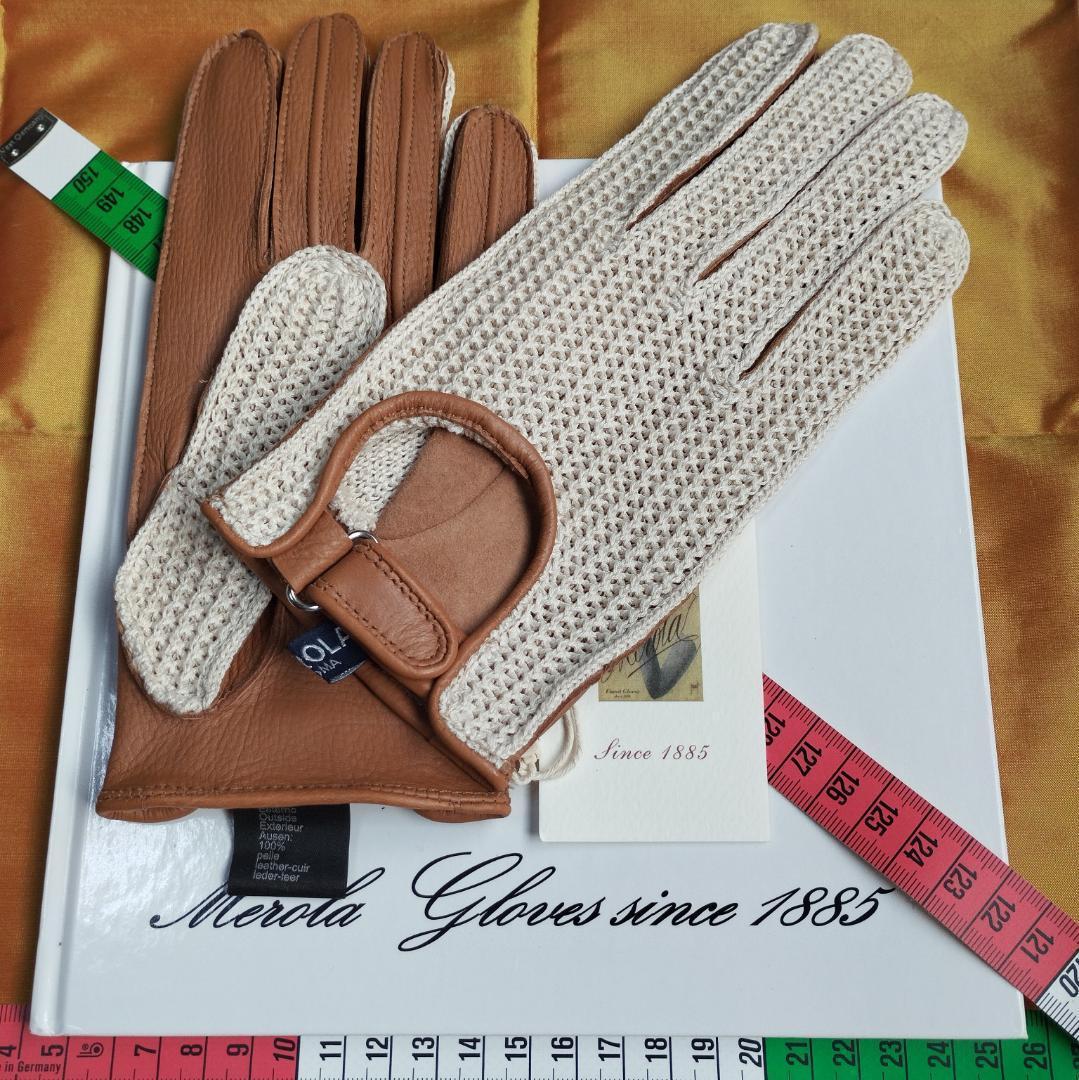 メローラ ディア紺メッシュドライビンググローブ フェラーリ別注元