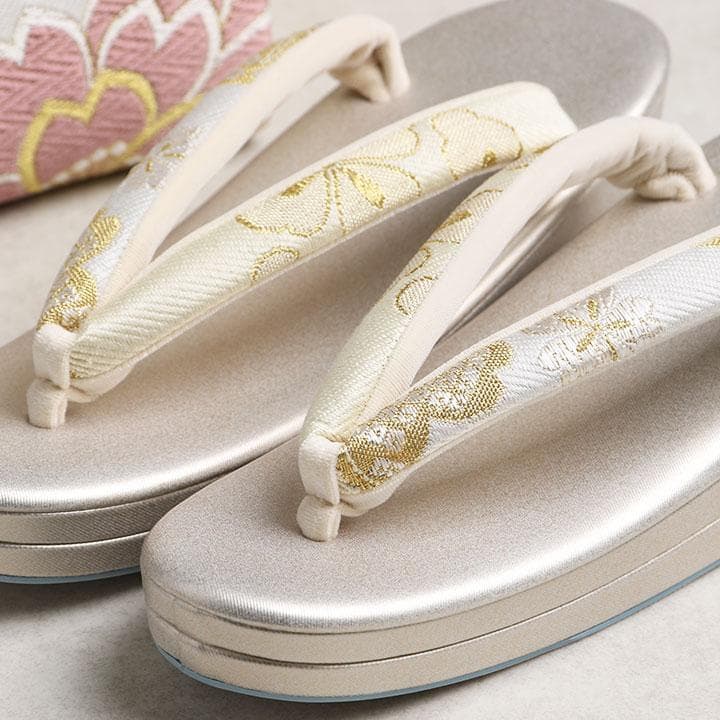 【新品】草履バッグセット　現代調 古典図柄　23.5cm 02868N