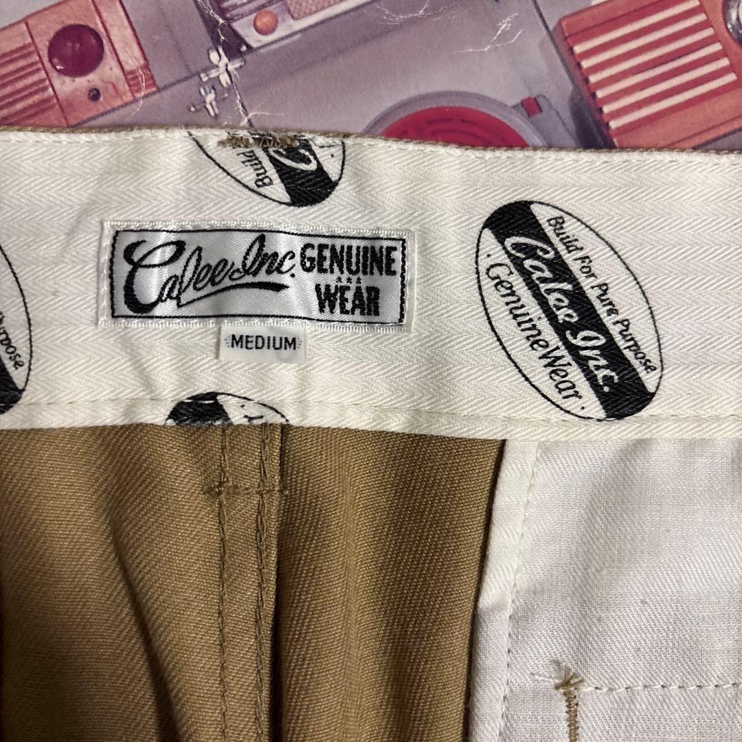 名作CALEE T/Cツイルチノトラウザーズワークパンツ日本製radiall CALEE