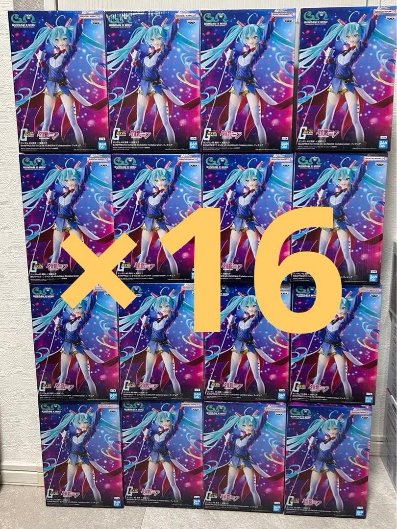 ガンダム45周年×初音ミク BANPRESTO EVOLV 16個セット - メルカリ