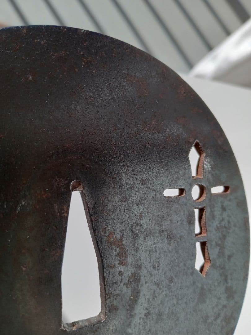 刀匠鐔（キリシタン鍔）　江戸時代初期