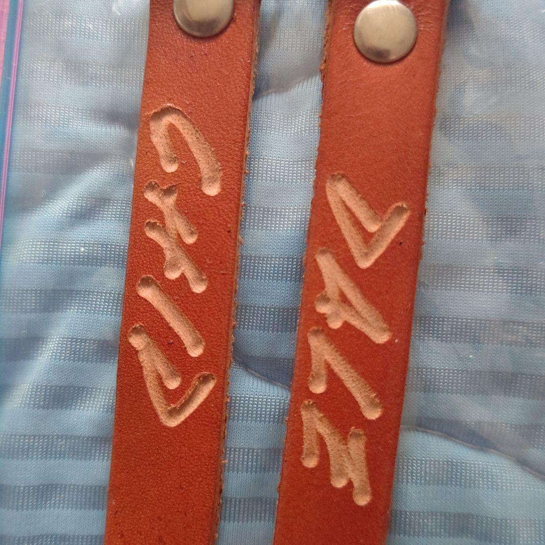 値下★TDL ディズニー 名前彫り カボチャ チップとデール レザーストラップ