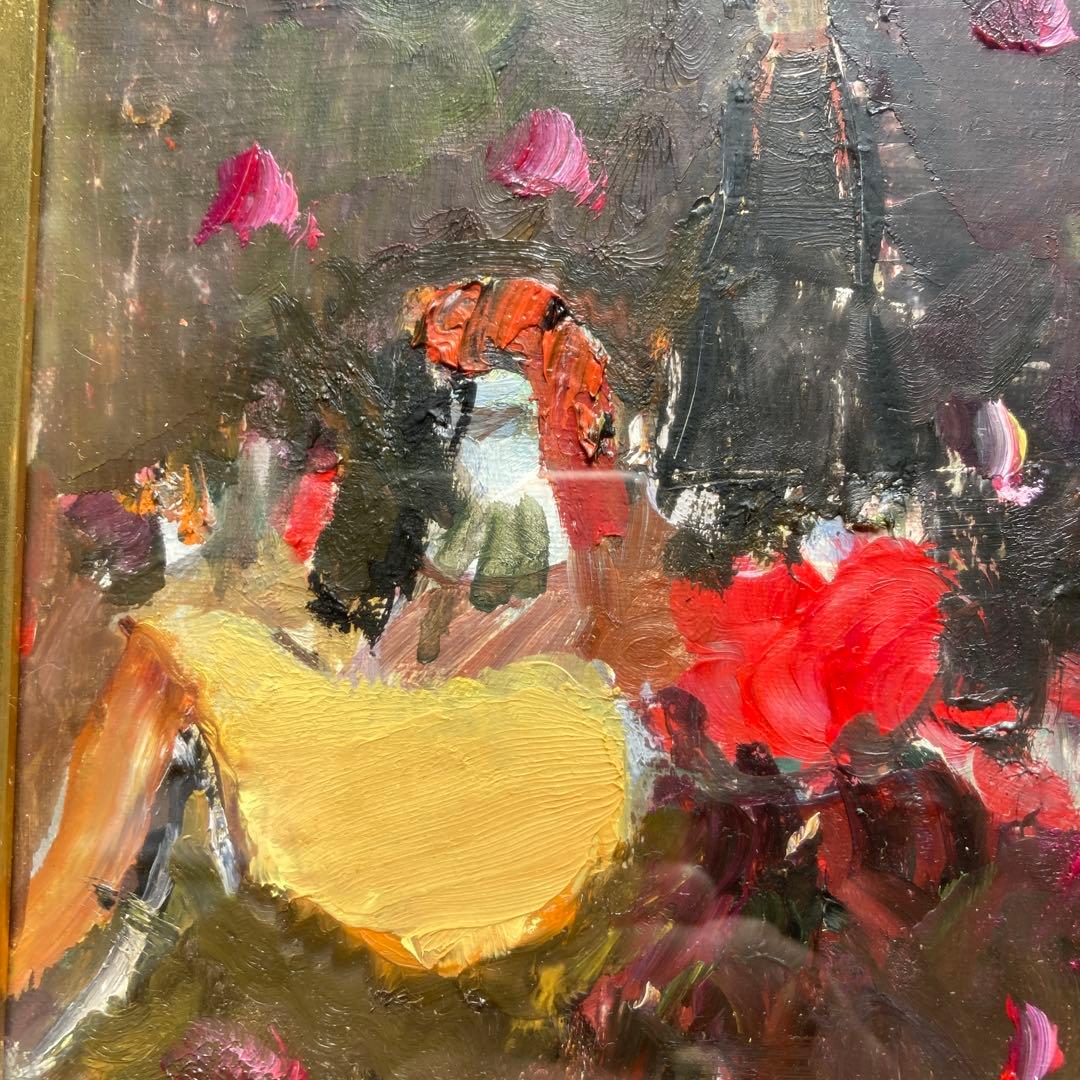 //さおりん// 織田広喜 「公園風景」二科理事長￼ フランス政府文化勲章