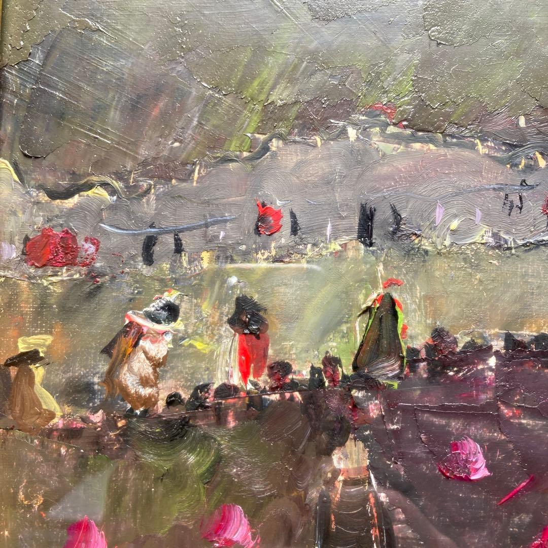 //さおりん// 織田広喜 「公園風景」二科理事長￼ フランス政府文化勲章