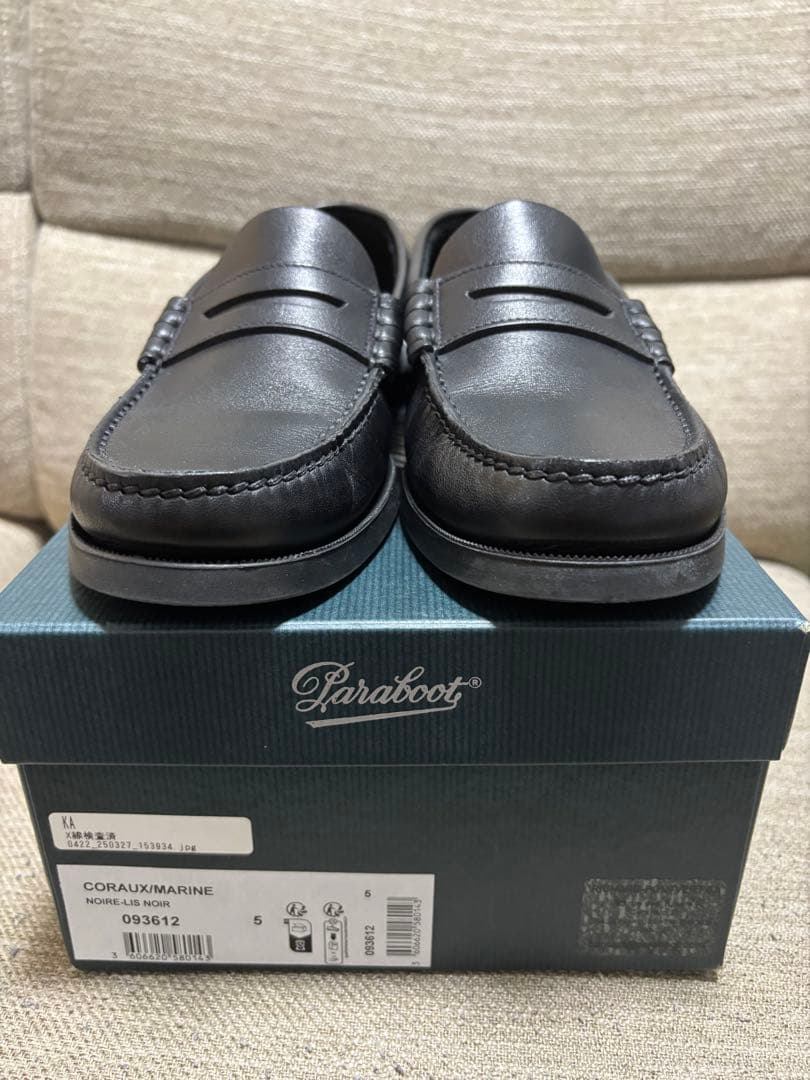 Paraboot CORAUX MARINE UK5 黒 美品