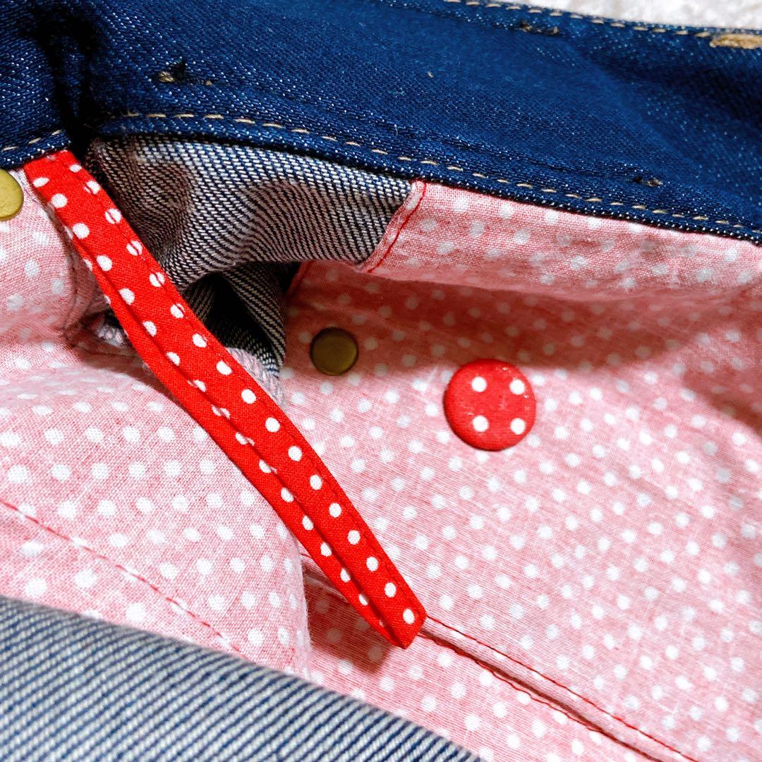 美品☆ヴィヴィアンウエストウッド　サルエルパンツ　オーブ　変形　インディゴ　水玉