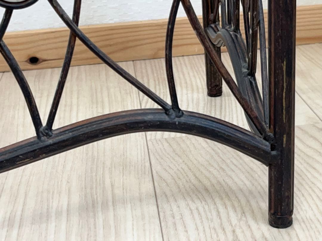 コンソールテーブル アイアン サイドテーブル 大理石風 -206-