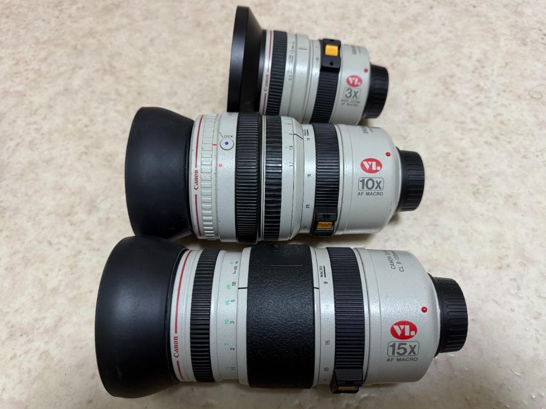 Canon LX-1用のレンズなど　ジャンクにて