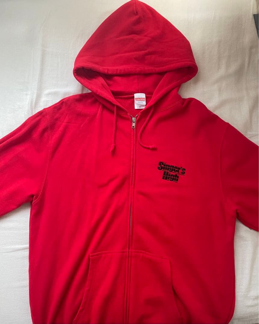 シンガーズハイジップパーカー赤kid