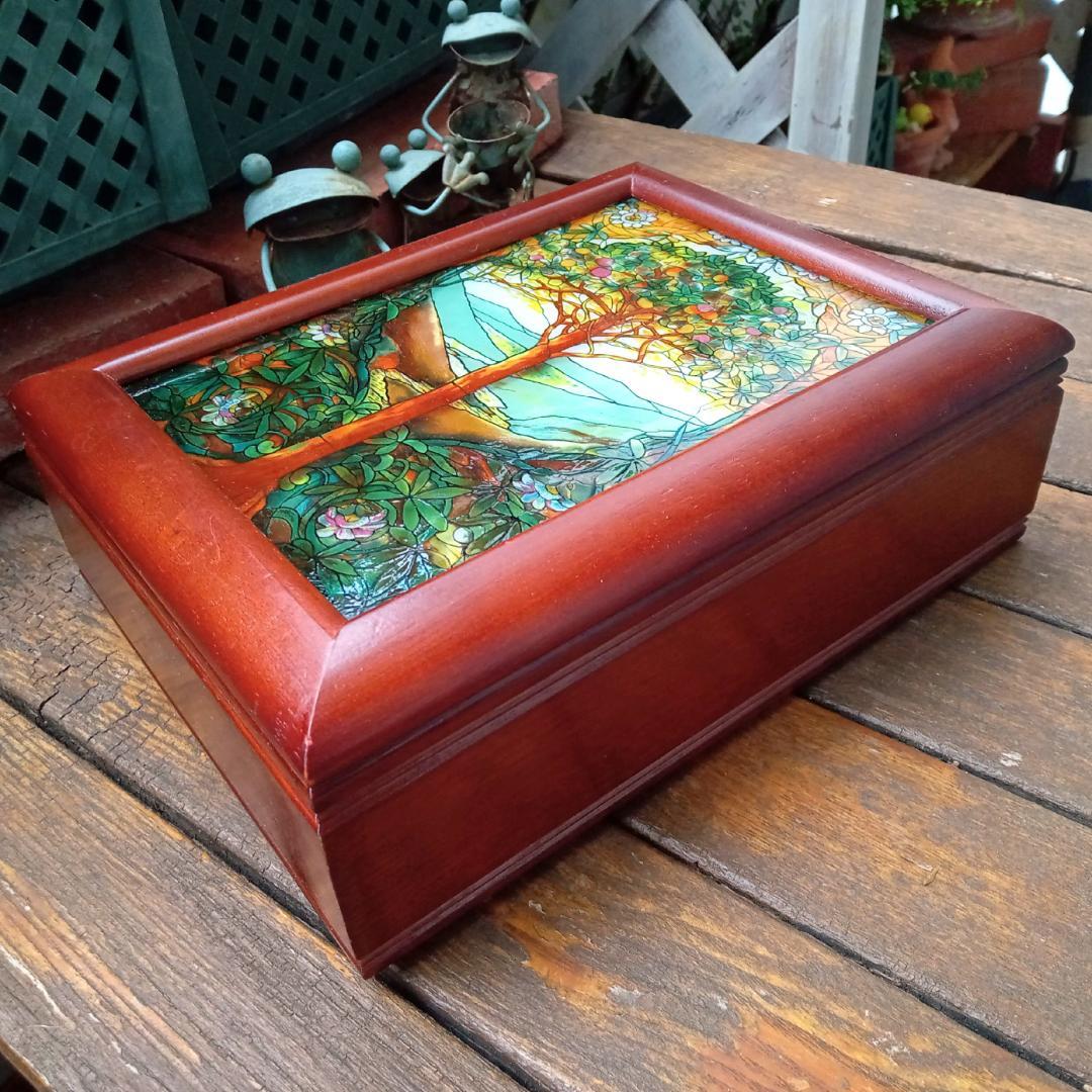 ルイスCティファニー ステンドグラス生命の木 宝石箱グラスマスターズ