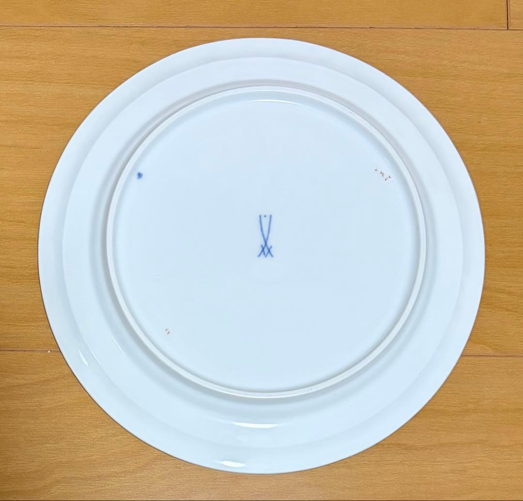 MEISSENマイセン グランツゴールド Xフォーム 小花 金彩 プレート