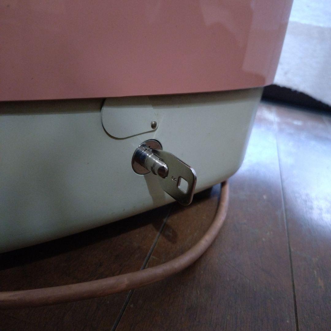 昭和レトロ】ピンク公衆電話機／10円硬貨式ダイヤル電話／鍵アリ