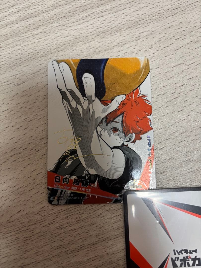 日向翔陽 極 サイン入り シリアルナンバー入り ハイキュー!! バボカ!!