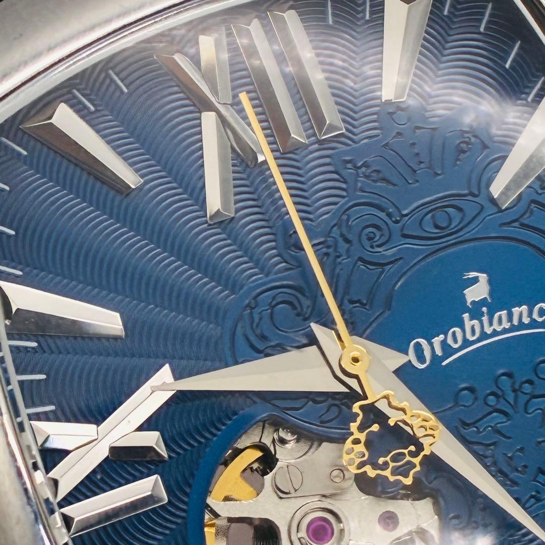オロビアンコ 腕時計 自動巻き オープンハート 裏スケ 稼働品 ベルト新品