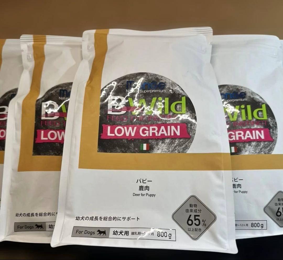 新品　Wild LOW GRAIN 幼犬用 鹿肉 800g×6 3キロ×1 新品 Wild LOW GRAIN 幼犬用 鹿肉 800g×6 3キロ×1