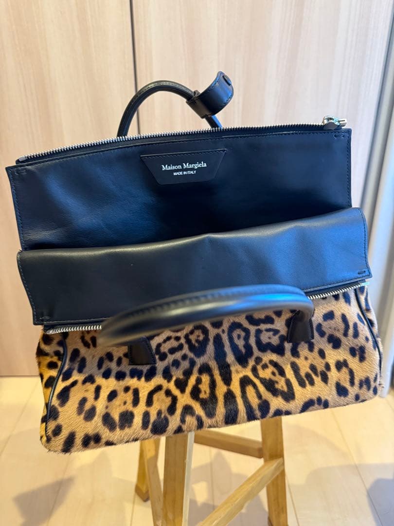 Maison Margiela ヒョウ柄 ハンドバッグ　イーストウエスト　5AC
