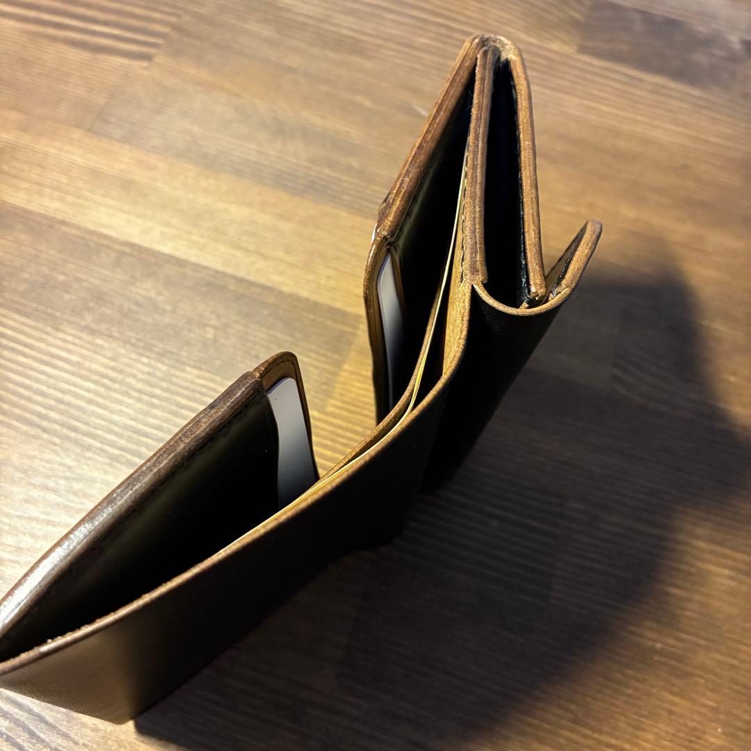 コンパクトウォレット　MARYAM社　ホースバット　茶芯