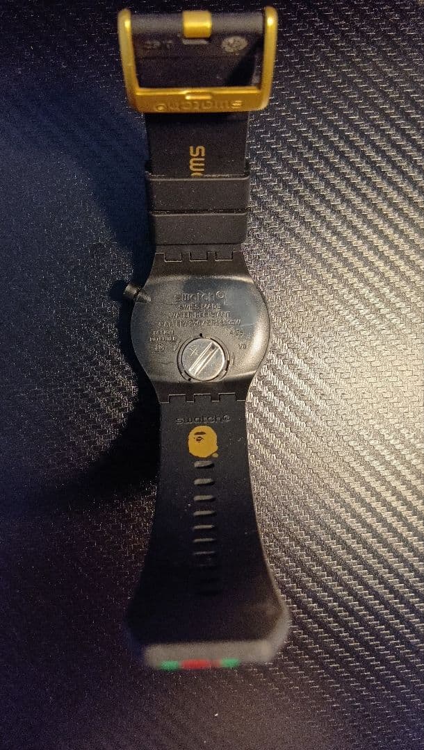 Swatch BAPEコラボ 時計 カラフル ラバーベルト