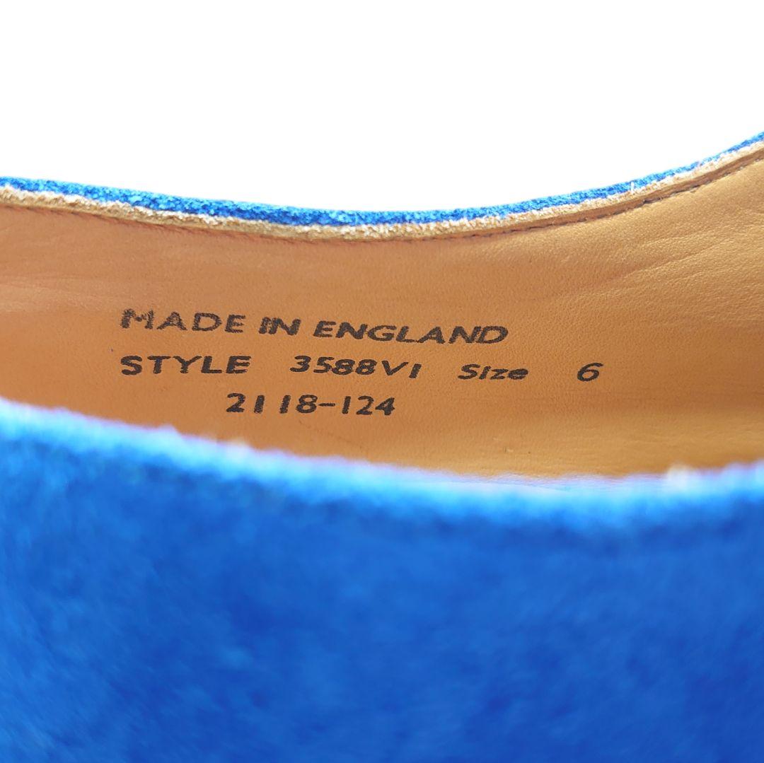 f*e様 ジョージコックス　UK6 ブルー　ラバーソール　状態良