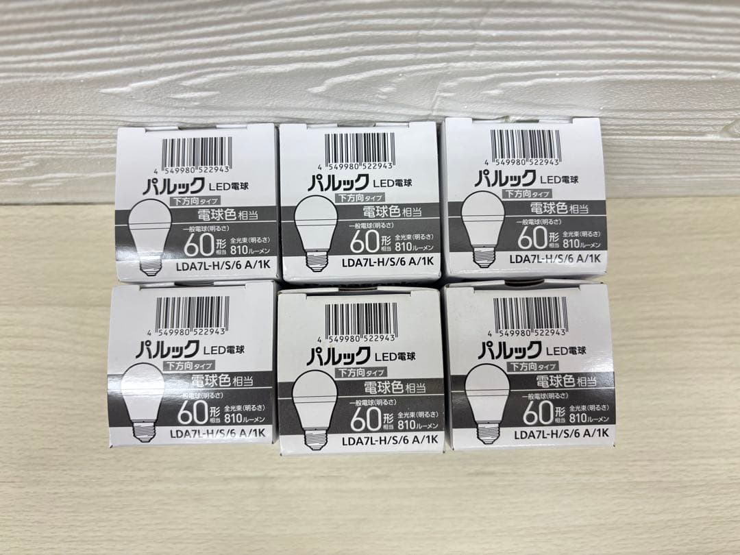 Panasonic 6個 LDA7LHS6A1K LED 一般 60W 電球色 Panasonic