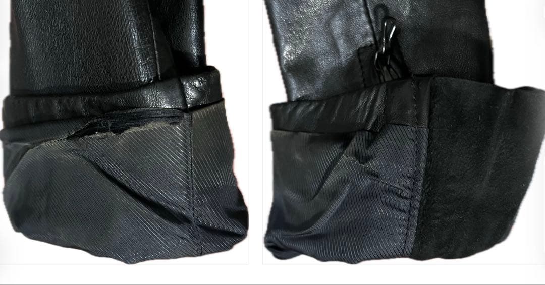 特価】ESTNATION ダブルジップ シングルライダース ジャケット 48