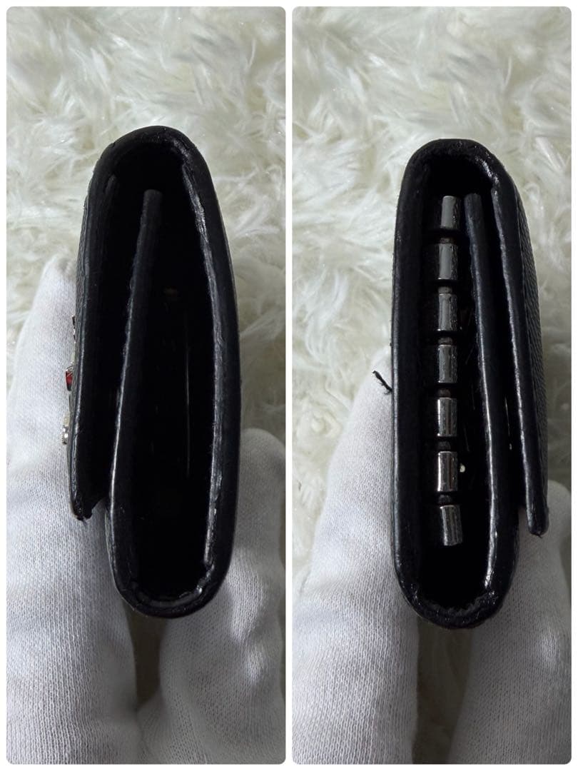 ✨極美品✨】PRADA 6連キーケース シルバーロゴ RFID 付属品完備