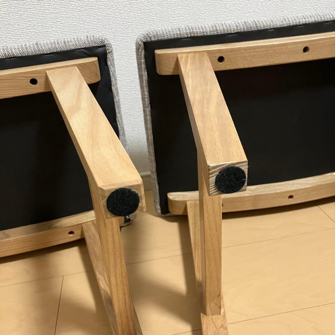 ほぼ新品未使用　2個組　スツール　チェア　椅子　北欧風　AZUMAYA　トロペ