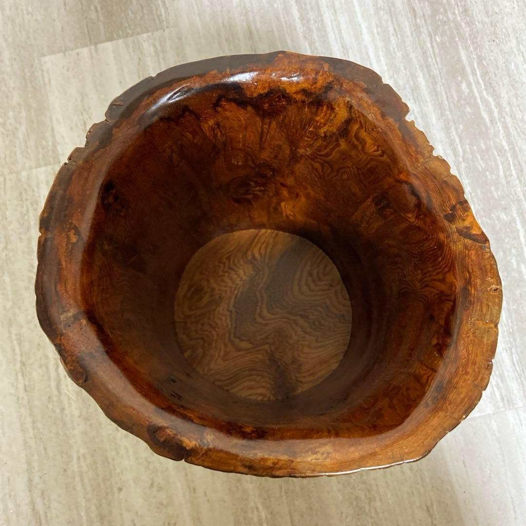 屋久杉 花器 花瓶 置物 入れ物