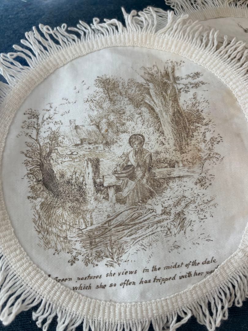 Victorian Printed Cotton Mats Set 4 - メルカリ