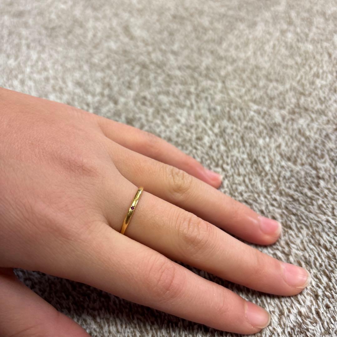 Little emblem k18 パールのついた指輪