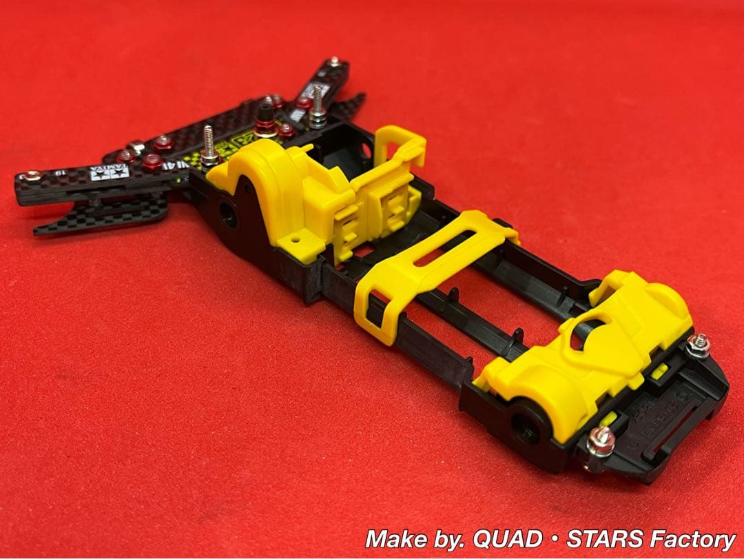 ミニ四駆・VZ用】1軸リヤアンカー＋リヤスキッド＋モーター押さえ＋ A