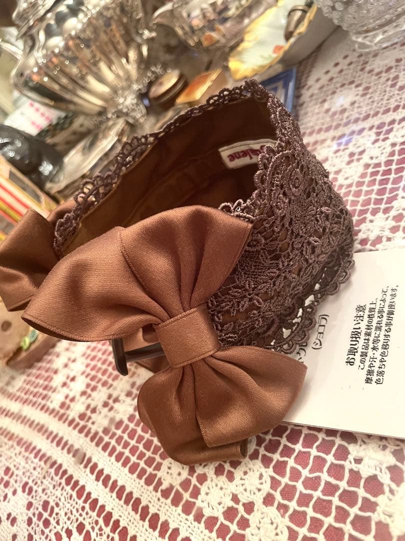 新品　タグ付き　メアリーマグダレン　セントクレアヘッドドレス　ショコラ　茶色