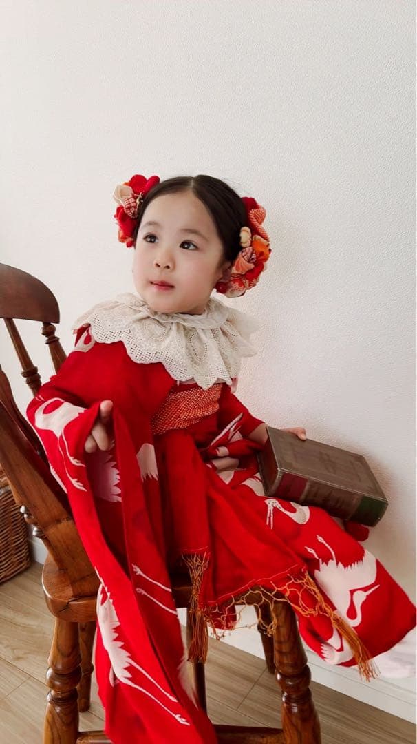 a*m様 七五三　七五三髪飾り　ヘッドドレス　着物髪飾り　リメイク髪飾り　042