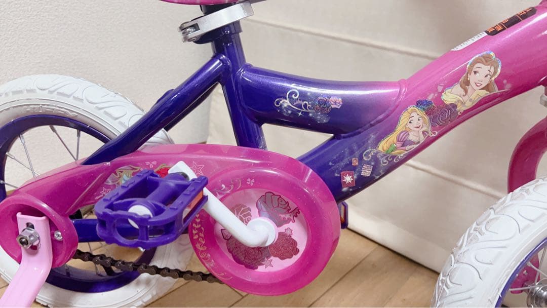12インチ ディズニー プリンセス 自転車 子ども 補助輪付 Huffy 12