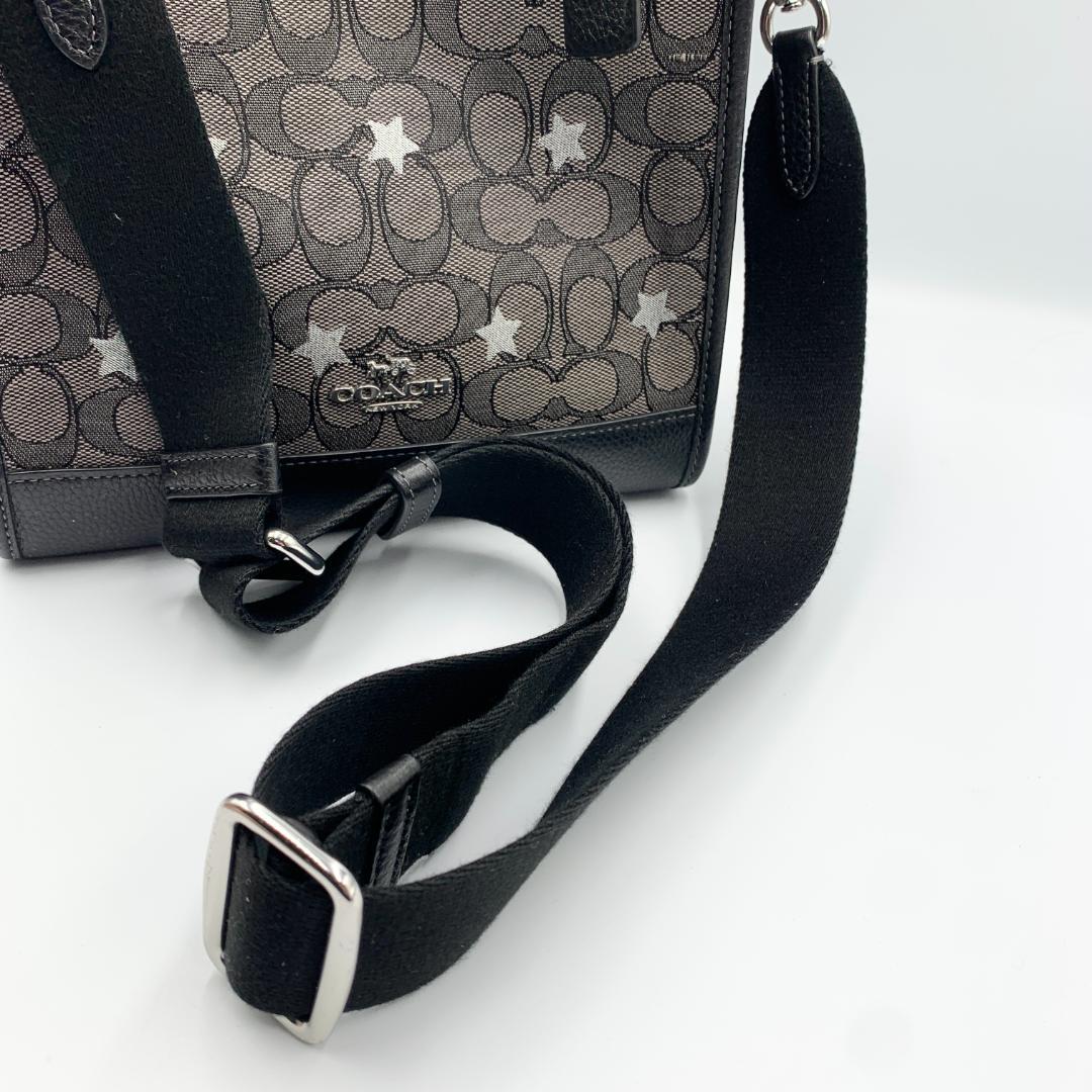 美品 コーチCOACH キャンバス レザー 2way ショルダーバッグ スター